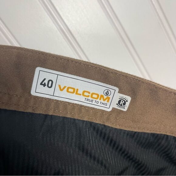Volcom MENS Shorts 40 Brown Volcom Frickin Teller Shorts Casual - Picture 7 of 10